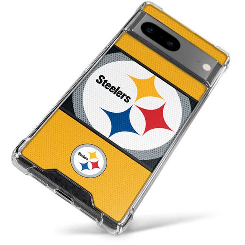 NFL Pittsburgh Steelers Zone Block Google Pixel 7a Clear Case
